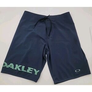Oakley Mens Swim Trunks Size 32 Blue